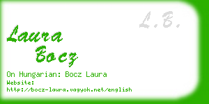 laura bocz business card